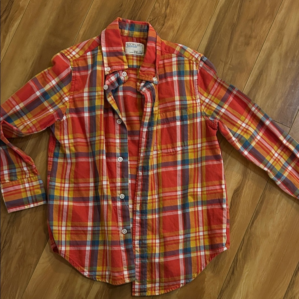 Crew Cut kids plaid shirt